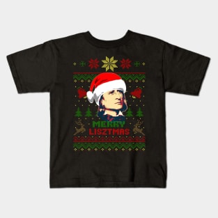 Franz Liszt Merry Lisztmas Kids T-Shirt